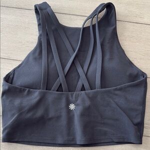Athleta Conscious Strappy Crop Bra A-C in Black. Size Xs